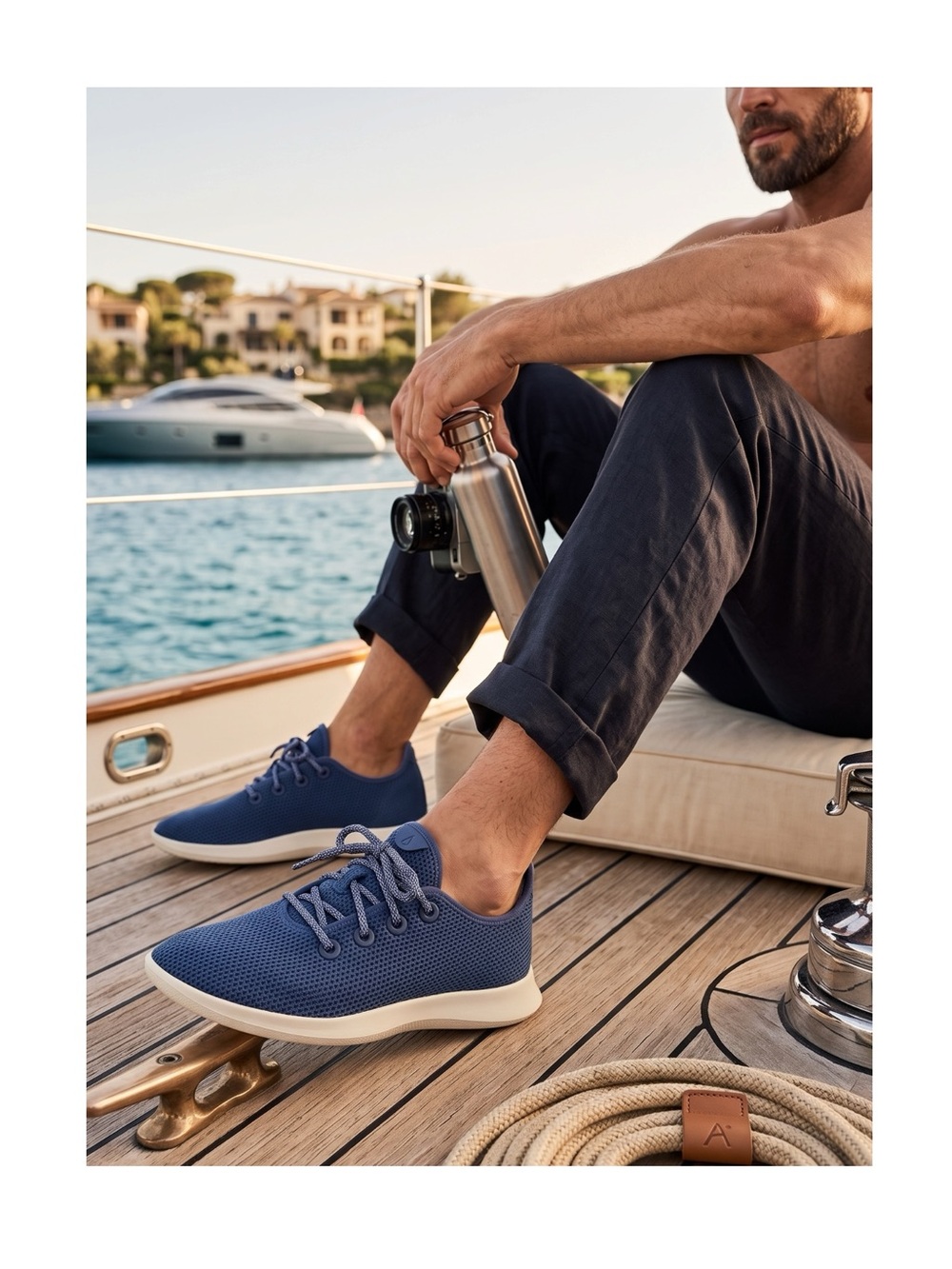 Allbirds ༄ Tree Runners Sustainable Running Shoes Sneakers ༄ Marine Blue ༄ 12